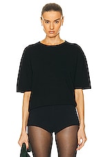 SABLYN Miler Cashmere Top in Black, view 1, click to view large image.
