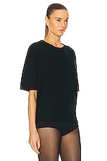 SABLYN Miler Cashmere Top in Black, view 2, click to view large image.