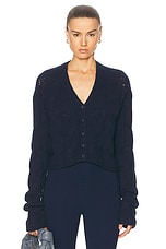 SABLYN Jolie Cardigan in Midnight Navy, view 1, click to view large image.