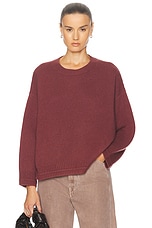 SABLYN Alston Boyfriend Crewneck Sweater in Cimarron, view 1, click to view large image.