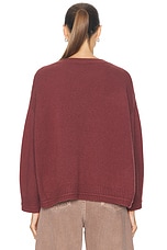 SABLYN Alston Boyfriend Crewneck Sweater in Cimarron, view 3, click to view large image.