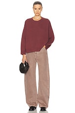 SABLYN Alston Boyfriend Crewneck Sweater in Cimarron, view 4, click to view large image.