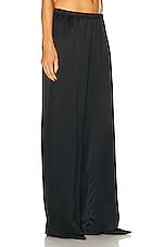 SABLYN Eddie Low Rise Silk Pant in Black, view 2, click to view large image.
