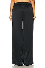 SABLYN Eddie Low Rise Silk Pant in Black, view 3, click to view large image.