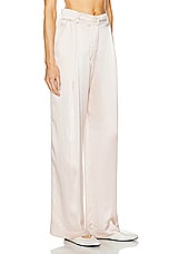 SABLYN Emerson Pleated Silk Pant in Lunar, view 2, click to view large image.