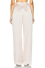 SABLYN Emerson Pleated Silk Pant in Lunar, view 3, click to view large image.