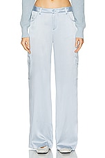 SABLYN Ronan Wide Leg Silk Cargo Pant in Whisper, view 1, click to view large image.
