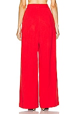 SABLYN Brooklyn Twill Pant in Scarlet, view 4, click to view large image.
