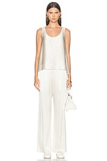 SABLYN Brynn High Rise Pull On Wide Leg Pant in Gardenia, view 5, click to view large image.