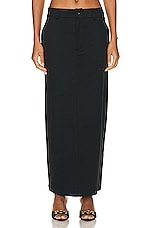 SABLYN Patricia Twill Skirt in Black, view 1, click to view large image.