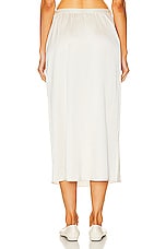 SABLYN Hedy Low Rise Silk Skirt in Gardenia, view 3, click to view large image.
