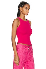 SABLYN Jameela Racerback Tank Top in Lipstick, view 2, click to view large image.