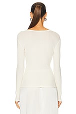 SABLYN Miko V Neck Top in Gardenia, view 3, click to view large image.