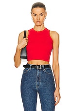 SABLYN Nadia Crop Top in Scarlet, view 1, click to view large image.