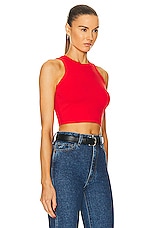 SABLYN Nadia Crop Top in Scarlet, view 2, click to view large image.