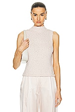 SABLYN Atticus Mockneck Top in Lunar, view 1, click to view large image.