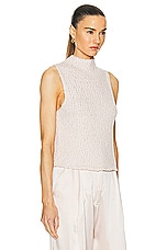 SABLYN Atticus Mockneck Top in Lunar, view 2, click to view large image.