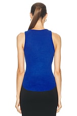 SABLYN Jameela Racerback Tank Top in Lapis, view 3, click to view large image.