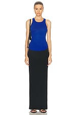 SABLYN Jameela Racerback Tank Top in Lapis, view 4, click to view large image.