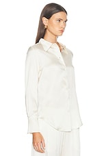 SABLYN Vincent B Slim Fit Button Down Top in Gardenia, view 2, click to view large image.
