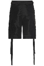 Sacai Nylon Twill Shorts in Black, view 2, click to view large image.