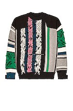 Sacai Rug Jacquard Knit Pullover in Multi | FWRD