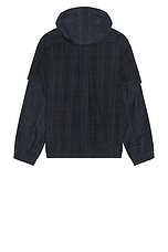 Sacai Gonz Multi Patch Plaid Hoodie in Black, view 2, click to view large image.