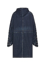 Sacai Denim Coat in Blue, view 3, click to view large image.