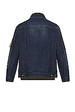 Sacai Denim Blouson in Blue, view 2, click to view large image.