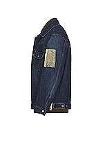 Sacai Denim Blouson in Blue, view 3, click to view large image.
