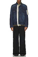 Sacai Denim Blouson in Blue, view 5, click to view large image.