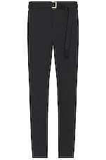Sacai Matte Taffeta Pants in Black, view 1, click to view large image.