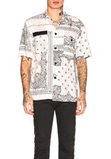 Sacai Bandana Print Shirt in Off White | FWRD