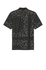 Sacai Bandana Print Shirt in Grey, view 2, click to view large image.