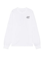 Sacai Gonz One Love T-Shirt in White, view 2, click to view large image.