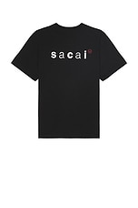 トップス WTAPS x sacai Flock Print T-Shirt XXL 5 Sacai x WTAPS Flock Print T-Shirt Black | HAVEN