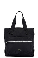 Sacai Coal Tote Bag Large in Black, view 1, click to view large image.