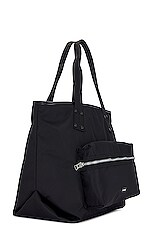 Sacai Coal Tote Bag Large in Black, view 3, click to view large image.