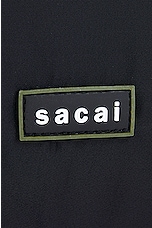 Sacai Coal Tote Bag Large in Black, view 6, click to view large image.