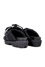Sacai Pockets Slides in Black, view 3, click to view large image.