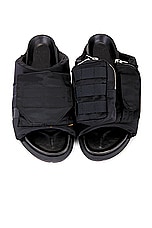 Sacai Pockets Slides in Black, view 4, click to view large image.