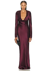 anna cowl evening dress The Gabrielle Dress in motion. A fluid evening silhouette cut on the bias defined by a softly draped cowl neckline and sculpted through the waist. #ANNAQUAN #SS26