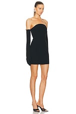 SANS FAFF Half Moon Mini Glove Dress in Black, view 3, click to view large image.