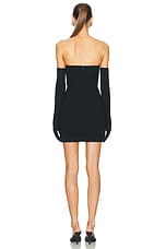 SANS FAFF Half Moon Mini Glove Dress in Black, view 4, click to view large image.