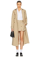 SANS FAFF New York Trench Coat in Camel, view 1, click to view large image.