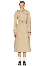 SANS FAFF New York Trench Coat in Camel, view 2, click to view large image.