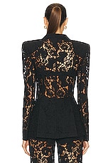 SANS FAFF Kensington Lace Blazer in Black, view 3, click to view large image.