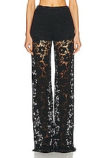 SANS FAFF London Lace Flared Pant in Black, view 1, click to view large image.