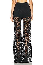 SANS FAFF London Lace Flared Pant in Black, view 3, click to view large image.