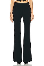 SANS FAFF Pin Tuck Palazzo Pant in Black, view 1, click to view large image.